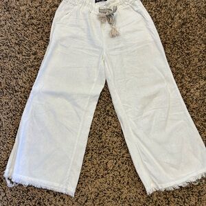 S Beau Dawson linen blend wide leg pants.